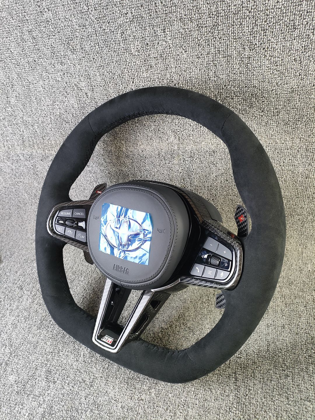 Custom Toyota A90 Supra G8x M Style Leather/Alcantara Steering Wheel