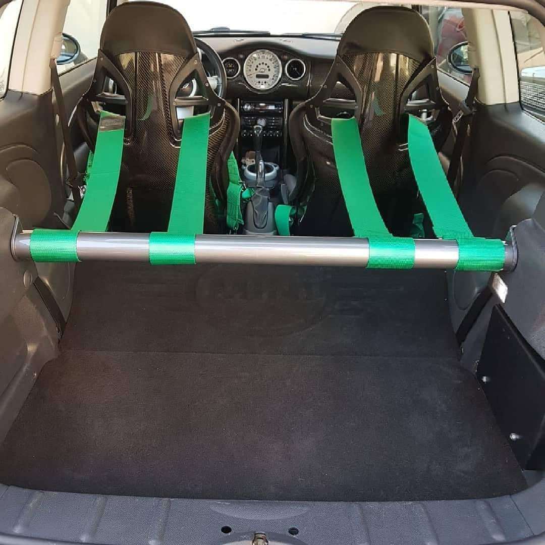 Mini Gen 1 Strut Brace And Cargo Net - Rear Seat Delete Kit - R53