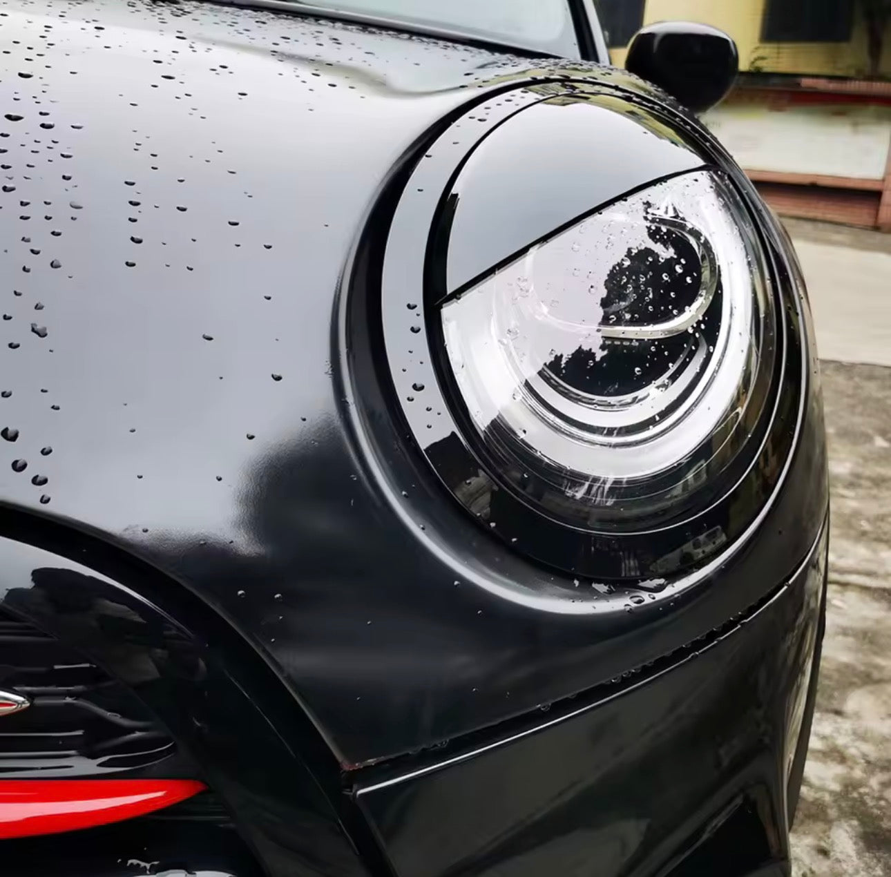 MINI Gen 3 Gloss Black Angry Eyelids Straight F56 F55 F57