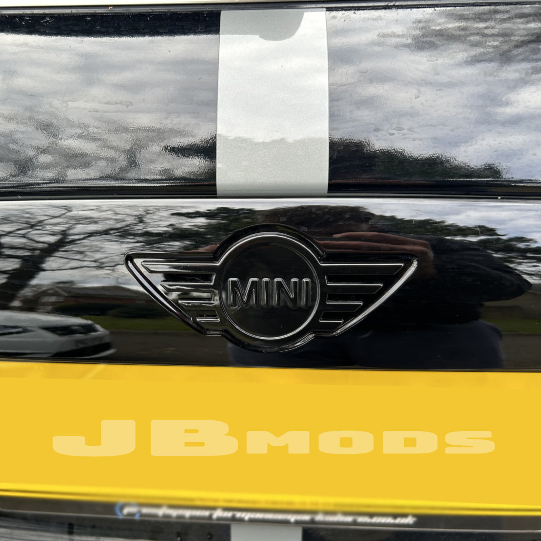 New Gloss Black Front & Rear Emblem Badges LCI Style MINI R56