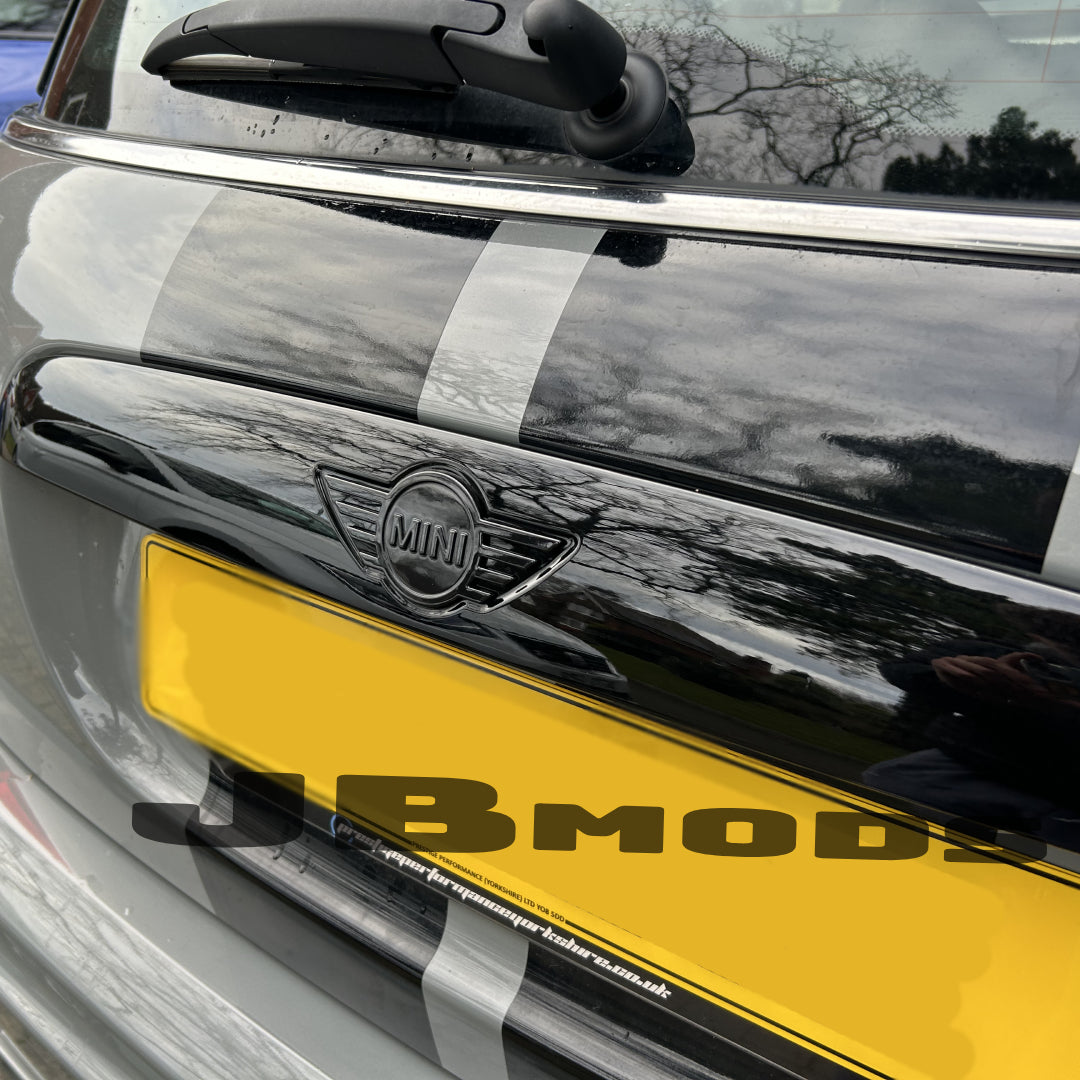 New Gloss Black Front & Rear Emblem Badges LCI Style MINI R56