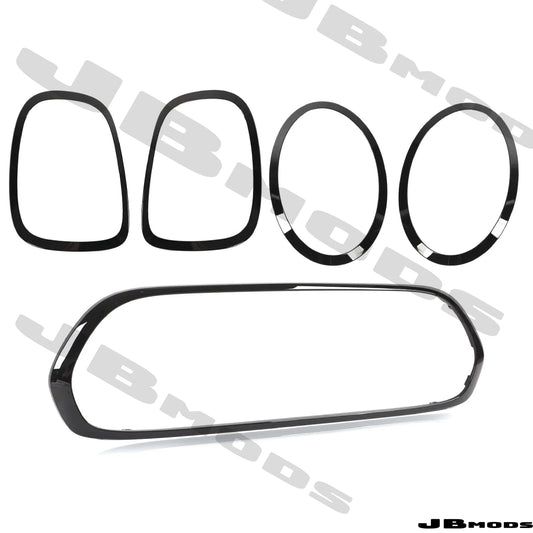 MINI F56 Black Replacement Grill Surround Replacement Front Rear Light Surround