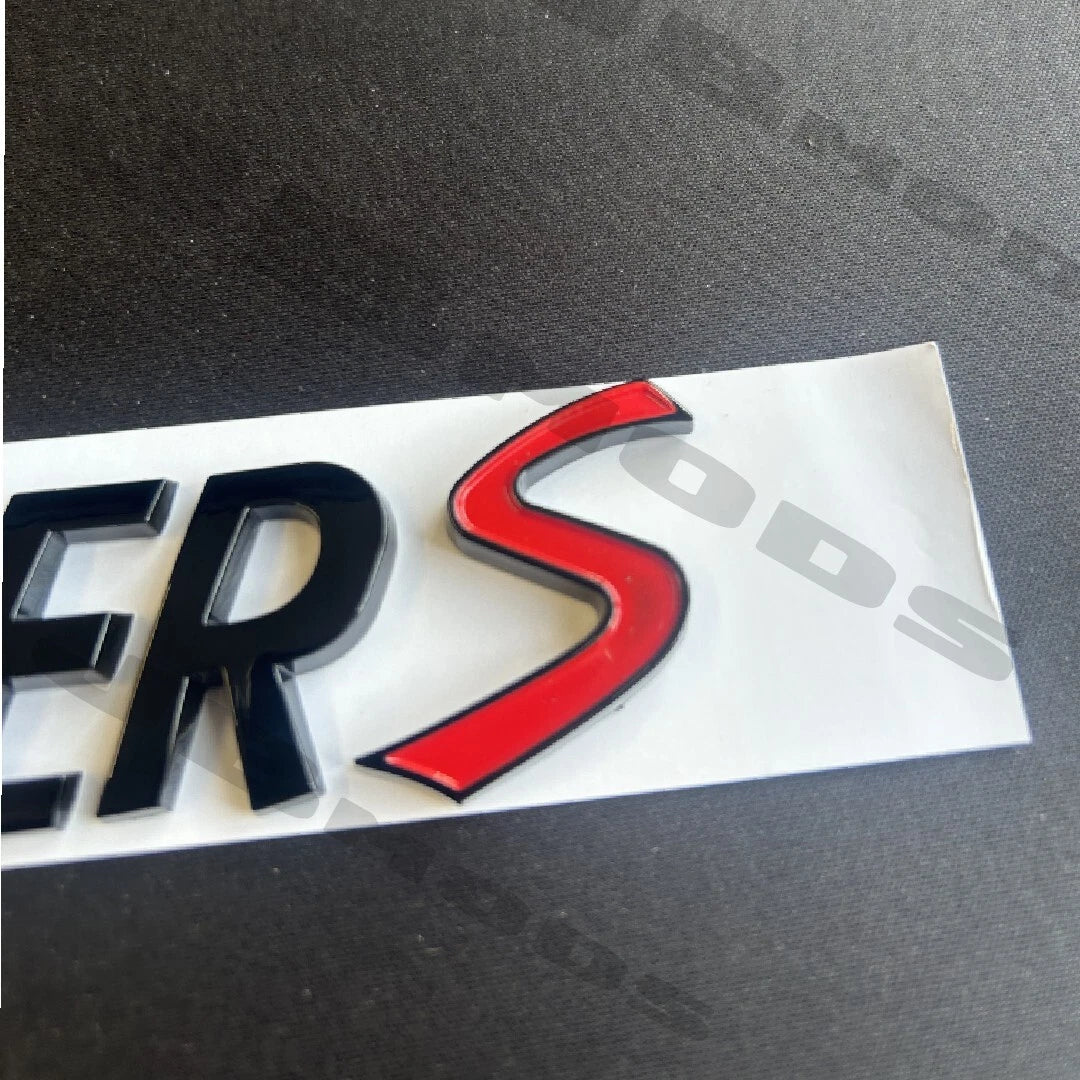 MINI Gloss Black Cooper S Rear Badge For R53 R56 F56 R55 R52 R57 R58 R59 R60 F55