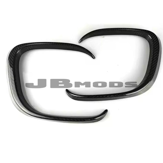 Mini F55 F56 F57 Genuine Carbon Fibre JCW Aero Bumper Canards (2014-2021)