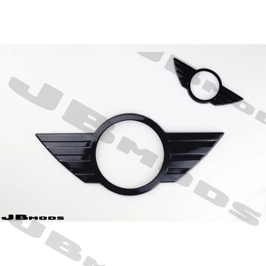 MINI Gen 3 Gloss Black Badge Covers Pre-LCI 2014-2018 F55 F56 F57 Cooper S JCW