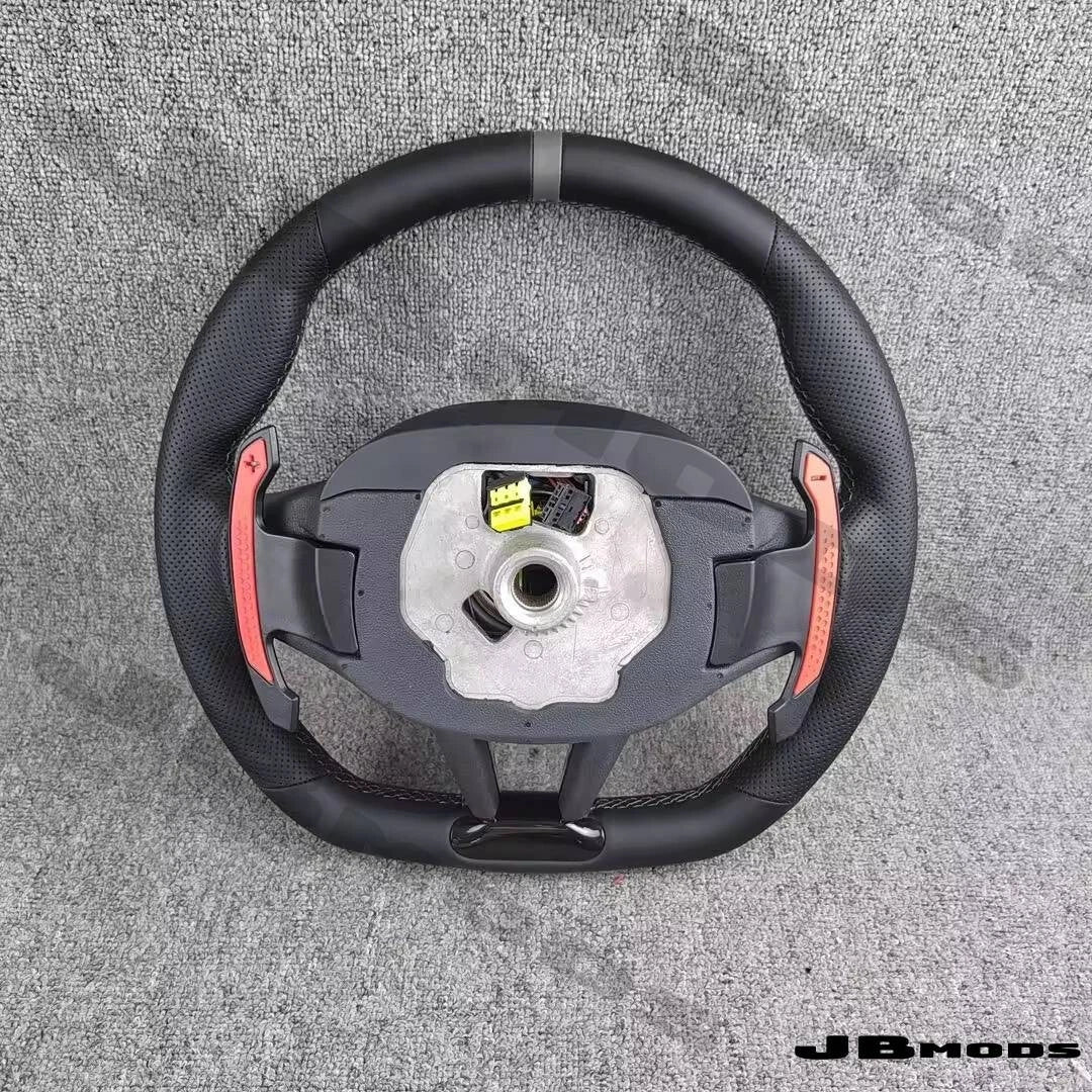 Toyota A90 Supra G8x M Style Perforated Leather Steering Wheel Carbon Paddles