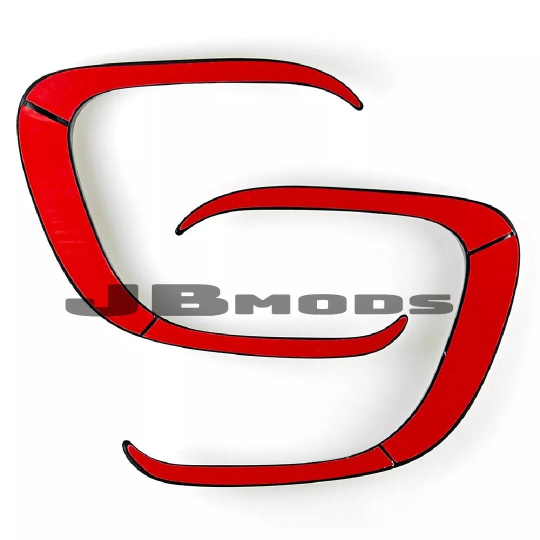 MINI F56 Gloss Black Bumper Canards Duct Surround JCW John Cooper Works 2014-21
