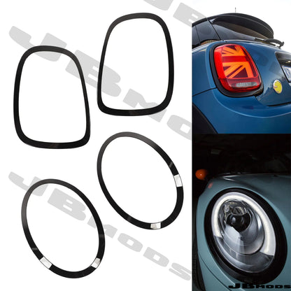 MINI F56 Black Replacement Grill Surround Replacement Front Rear Light Surround