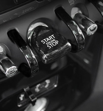 Mini Gen 3 Start Stop Button Trim Carbon Fiber Cover F54 F55 F56 F57 F60