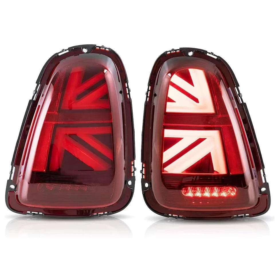 Mini Gen 2 Union Jack Rear Tail Lights Red Lci Style R56 R57 R59 2007-2015
