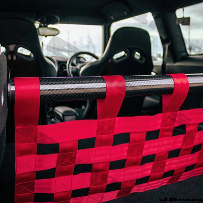 Mini Gen 2 Strut Brace And Cargo Net - Rear Seat Delete Kit - R55 R56