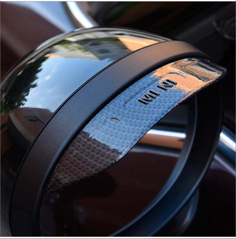 Mini Gen 3 Carbon Look Rain Mirror Covers Rain Guard Awnings F54 F55 F60 R60