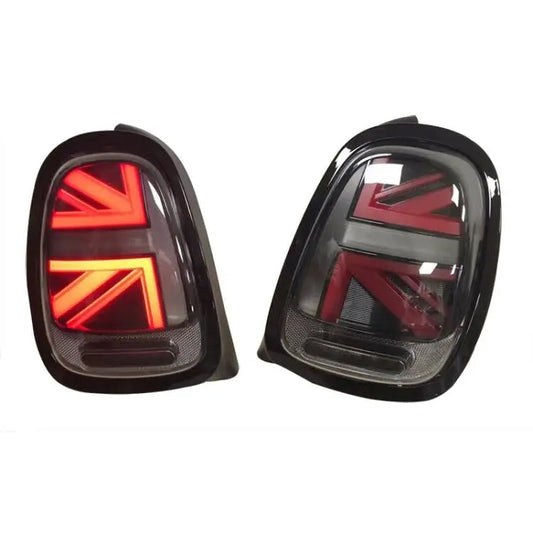 Mini Gen 3 Smoked and Red Union Jack Tail lights For F55 F56 F57 2014+ Lci Style