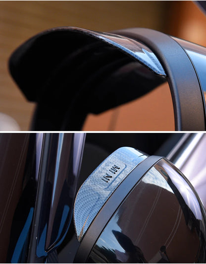 Mini Gen 3 Carbon Look Rain Mirror Covers Rain Guard Awnings F54 F55 F60 R60