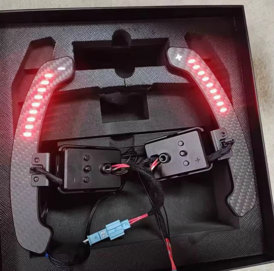 Mini Gen 3 LED Magnetic Carbon Fiber Paddle Shifters For Mini F54 F55 F56 F57 F60 2014-2024