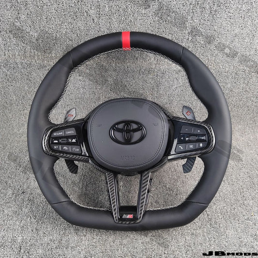 Custom Toyota A90 Supra G8x M Style Leather/Alcantara Steering Wheel