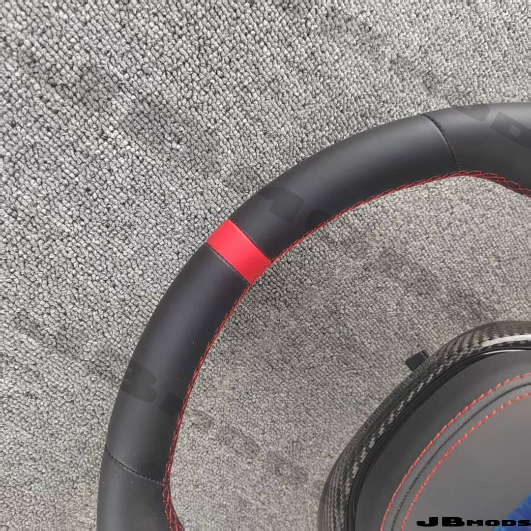 Toyota A90 Supra G8x M Style Perforated Leather Steering Wheel Carbon Paddles