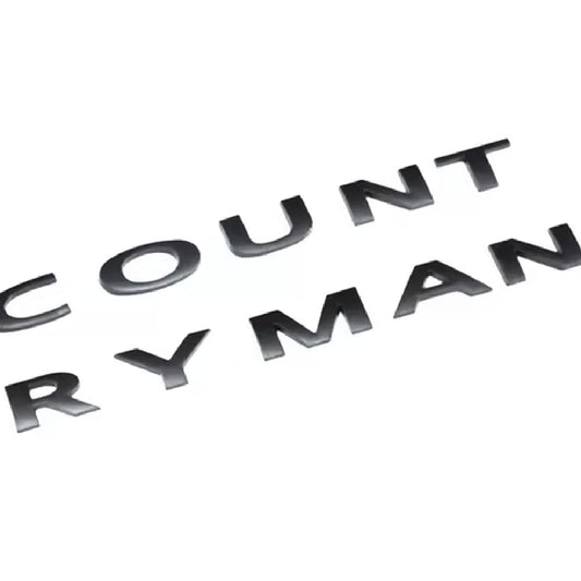 Gloss Black Boot Letters for MINI Countryman F60 R60 Piano Black Badge Set