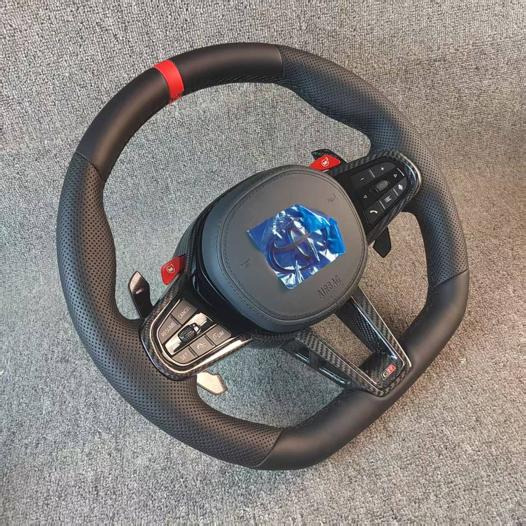 Custom Toyota A90 Supra G8x M Style Leather/Alcantara Steering Wheel