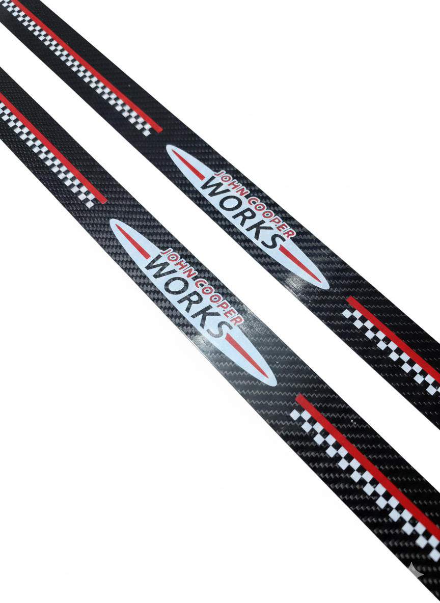 Gloss Carbon Door Sill Plates for MINI R56 JCW (2006-2013)