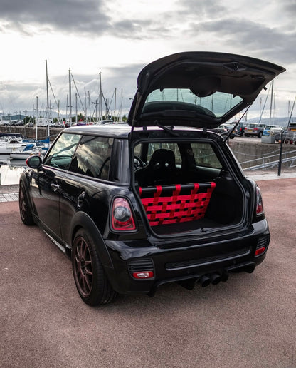 Mini Gen 2 Strut Brace And Cargo Net - Rear Seat Delete Kit - R55 R56