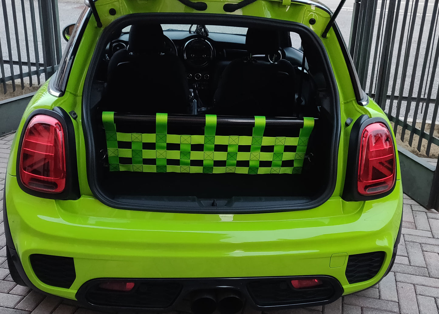 Mini Gen 3 Strut Brace And Cargo Net - Rear Seat Delete Kit - F56