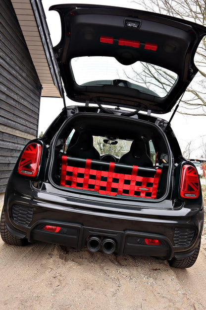 Mini Gen 3 Strut Brace And Cargo Net - Rear Seat Delete Kit - F56