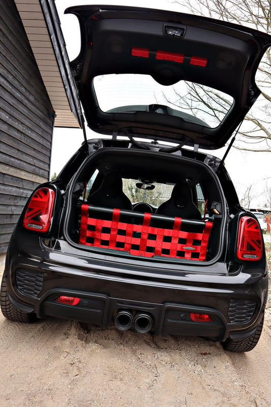 Mini Gen 3 Strut Brace And Cargo Net - Rear Seat Delete Kit - F56