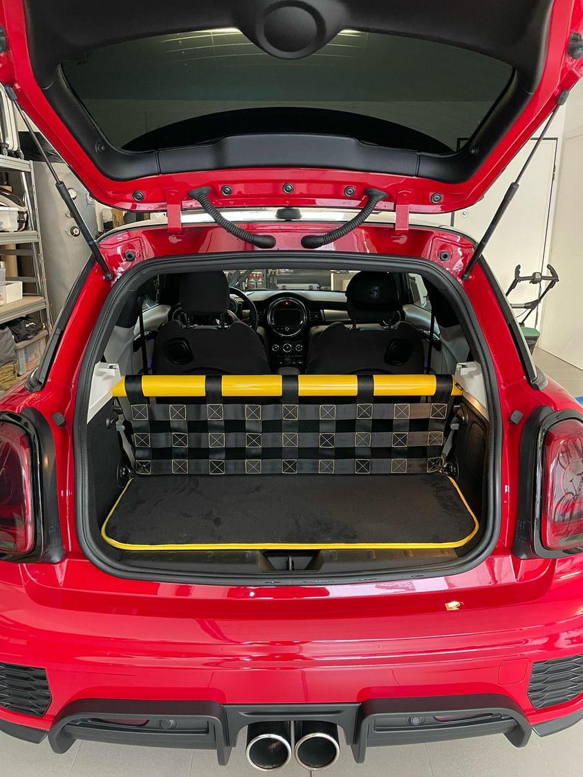 Mini Gen 3 Strut Brace And Cargo Net - Rear Seat Delete Kit - F56