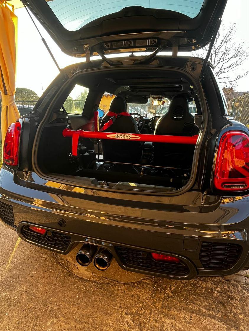 Mini Gen 3 Strut Brace And Cargo Net - Rear Seat Delete Kit - F56
