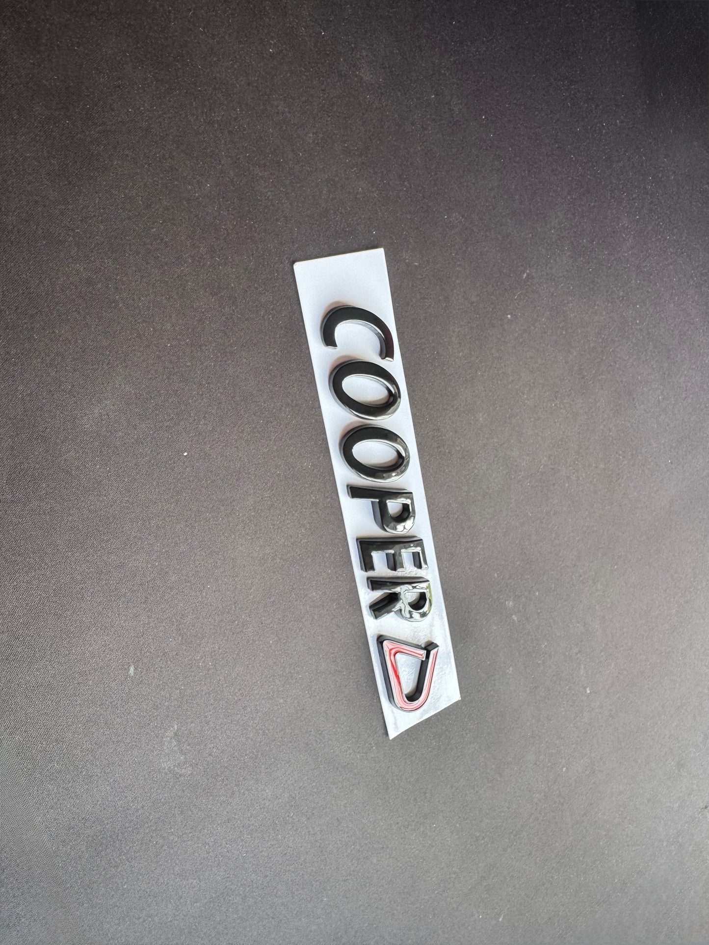 MINI Gloss Black Cooper D Rear Badge For R53 R56 F56 R55 R52 R57 R58 R59 R60 F55