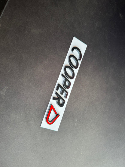MINI Gloss Black Cooper D Rear Badge For R53 R56 F56 R55 R52 R57 R58 R59 R60 F55