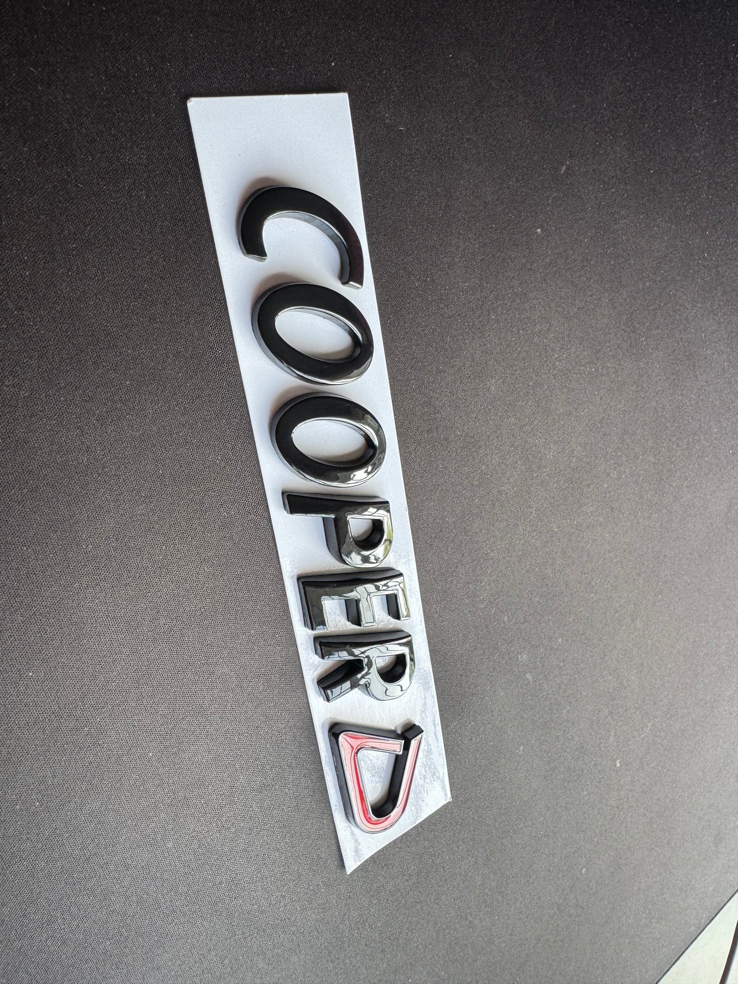 MINI Gloss Black Cooper D Rear Badge For R53 R56 F56 R55 R52 R57 R58 R59 R60 F55