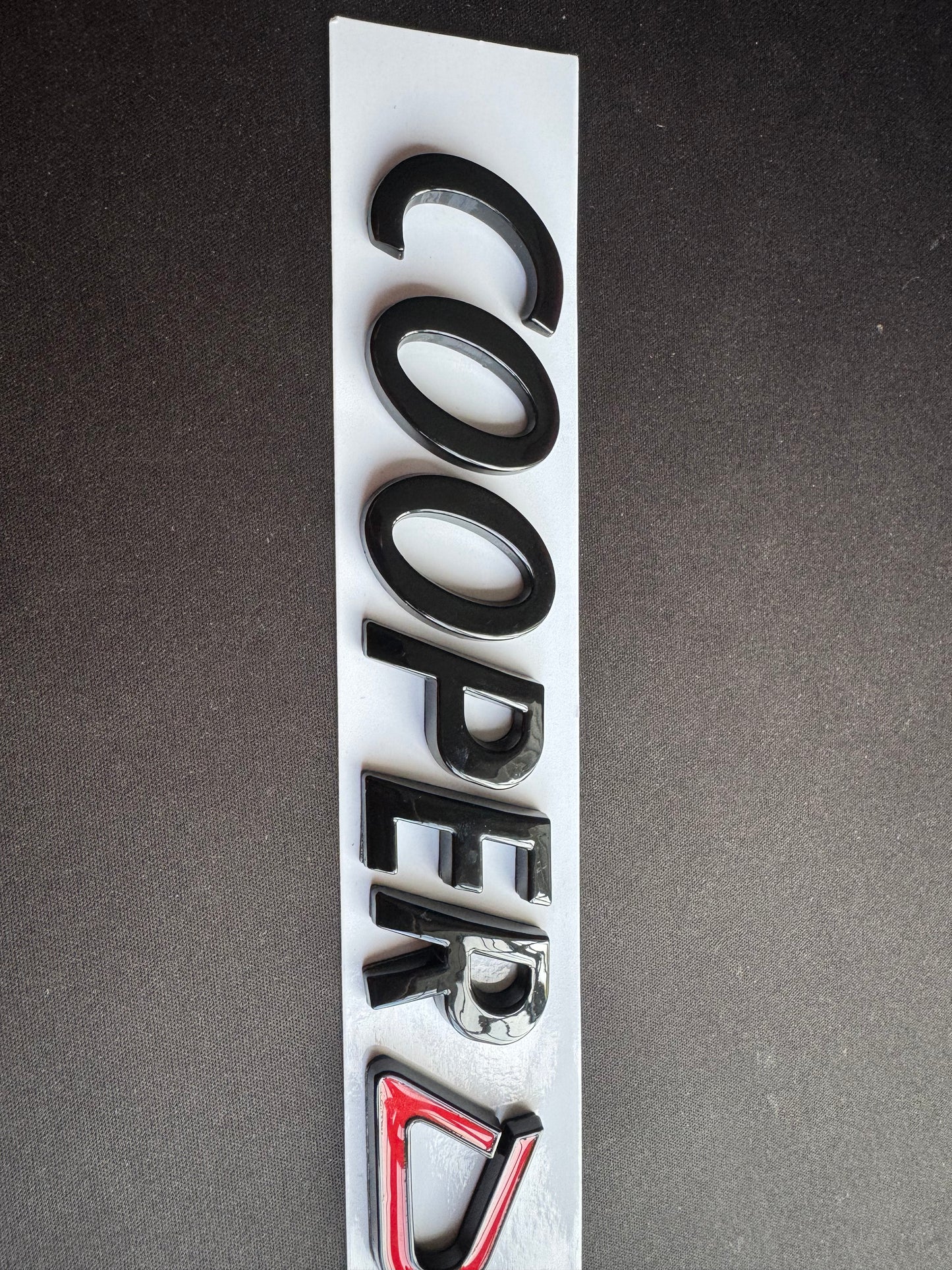 MINI Gloss Black Cooper D Rear Badge For R53 R56 F56 R55 R52 R57 R58 R59 R60 F55