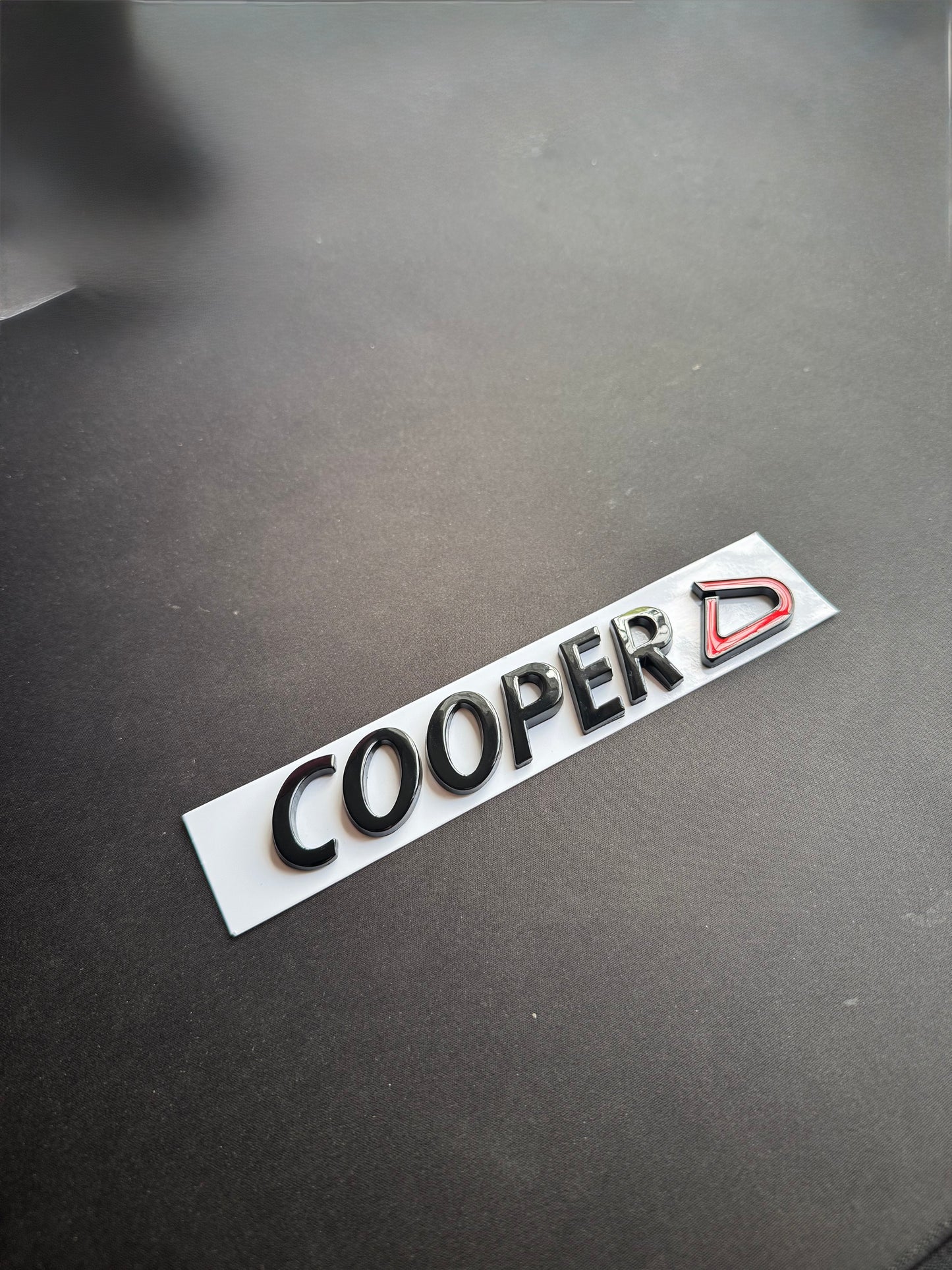 MINI Gloss Black Cooper D Rear Badge For R53 R56 F56 R55 R52 R57 R58 R59 R60 F55