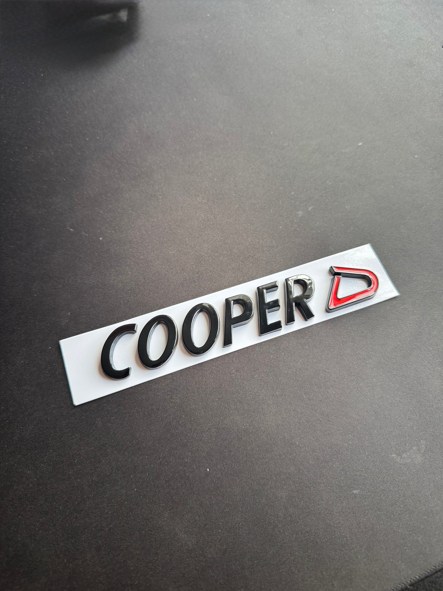 MINI Gloss Black Cooper D Rear Badge For R53 R56 F56 R55 R52 R57 R58 R59 R60 F55