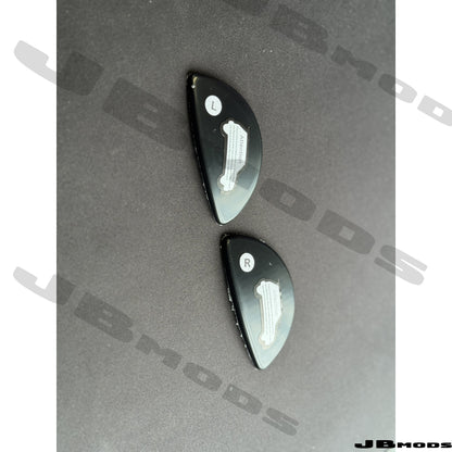 MINI GEN 2 Xenon Washer Jet Covers Gloss Black -R55 R56 R57 R58 R59 JCW Cooper S