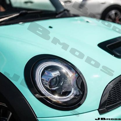 MINI GEN 2 Xenon Washer Jet Covers Gloss Black -R55 R56 R57 R58 R59 JCW Cooper S