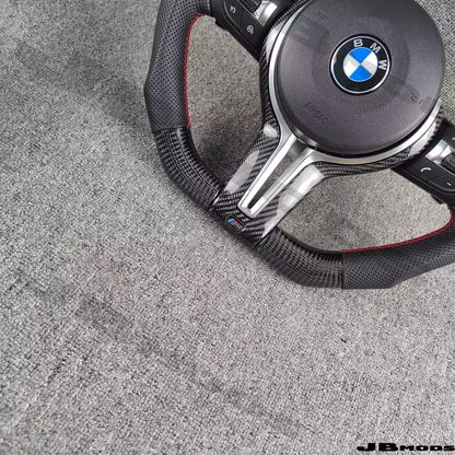BMW F80 F82 M3 M4 Carbon Fibre Flat Bottom LED Steering Wheel Paddle Shifter