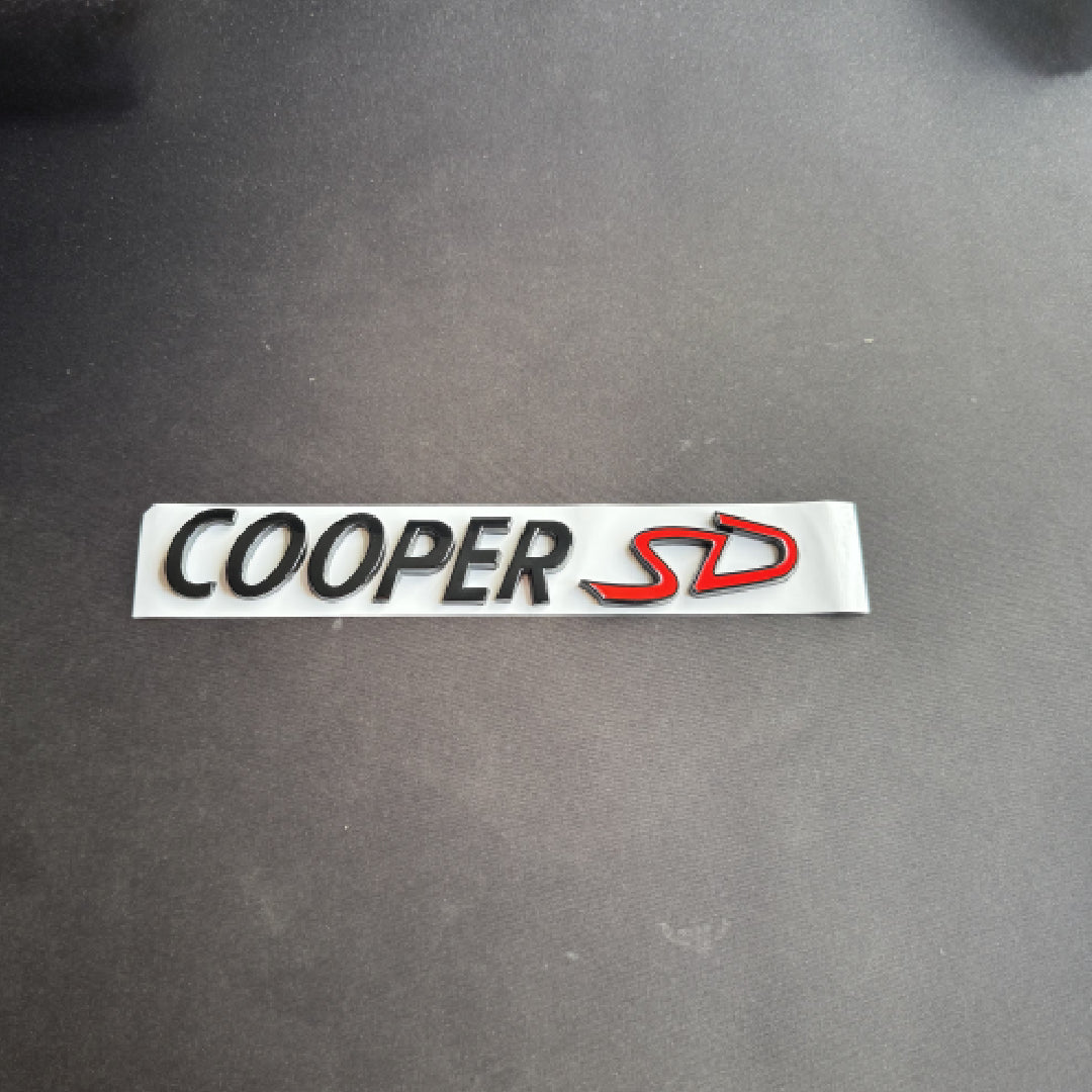 MINI Gloss Black Cooper SD Rear Badge For R53 R56 F56 R55 R52 R57 R58 R59 R60 F55