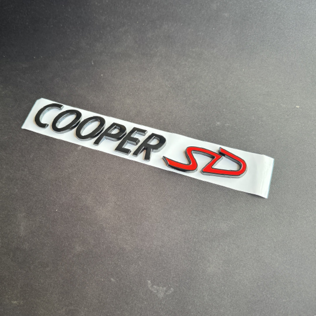MINI Gloss Black Cooper SD Rear Badge For R53 R56 F56 R55 R52 R57 R58 R59 R60 F55