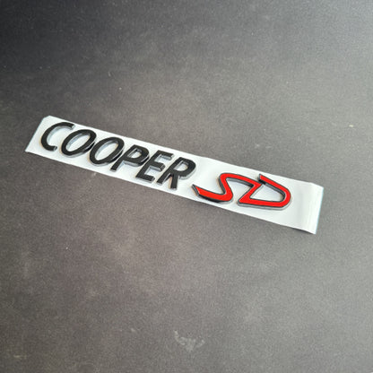 MINI Gloss Black Cooper SD Rear Badge For R53 R56 F56 R55 R52 R57 R58 R59 R60 F55