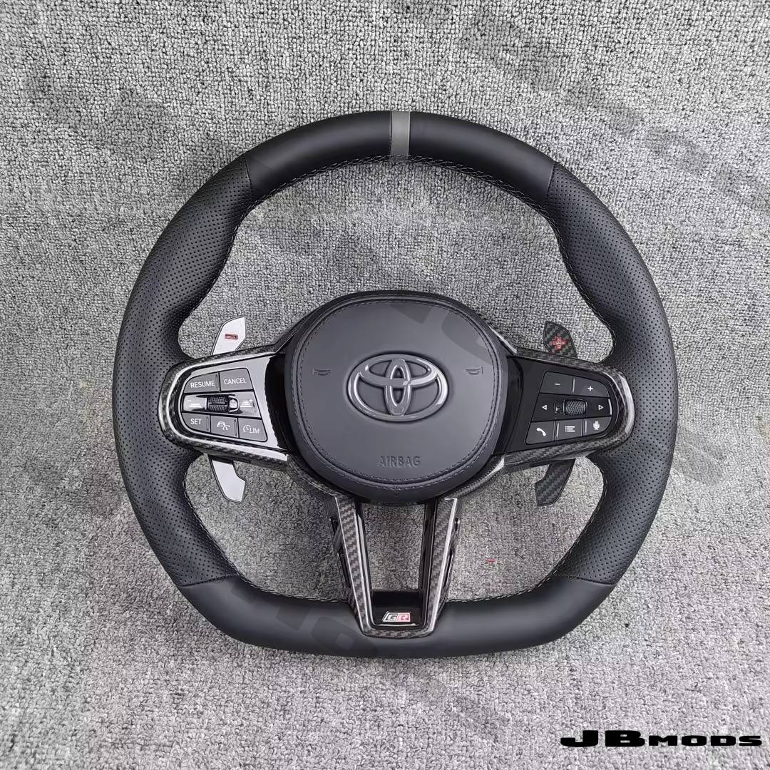 Custom Toyota A90 Supra G8x M Style Leather/Alcantara Steering Wheel