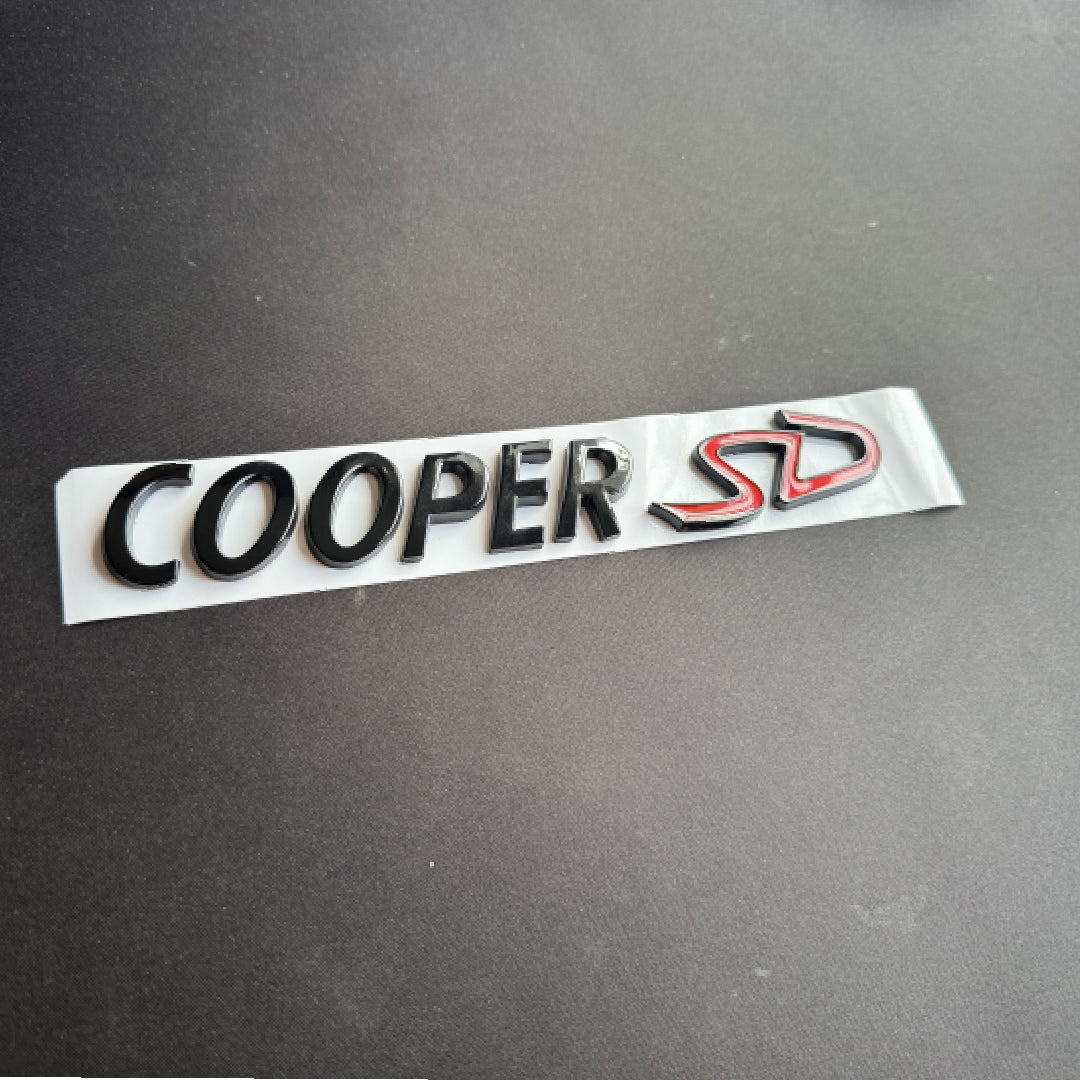 MINI Gloss Black Cooper SD Rear Badge For R53 R56 F56 R55 R52 R57 R58 R59 R60 F55