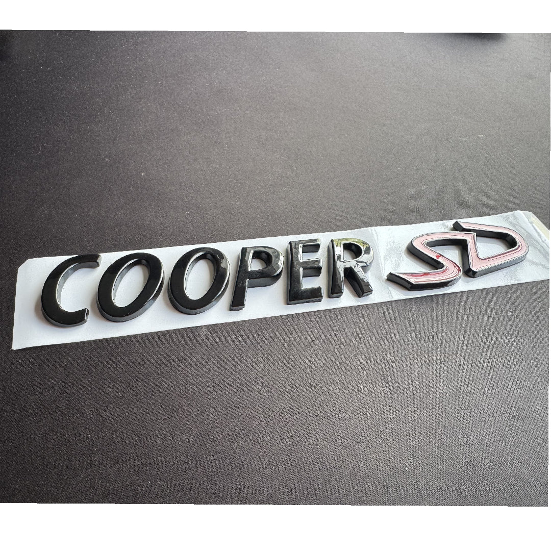 MINI Gloss Black Cooper SD Rear Badge For R53 R56 F56 R55 R52 R57 R58 R59 R60 F55