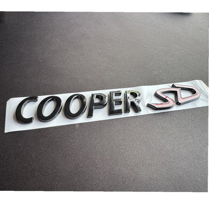 MINI Gloss Black Cooper SD Rear Badge For R53 R56 F56 R55 R52 R57 R58 R59 R60 F55