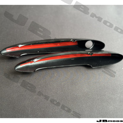 MINI Clip On Gloss Black Door Handle Covers R53 R56 R57 R60