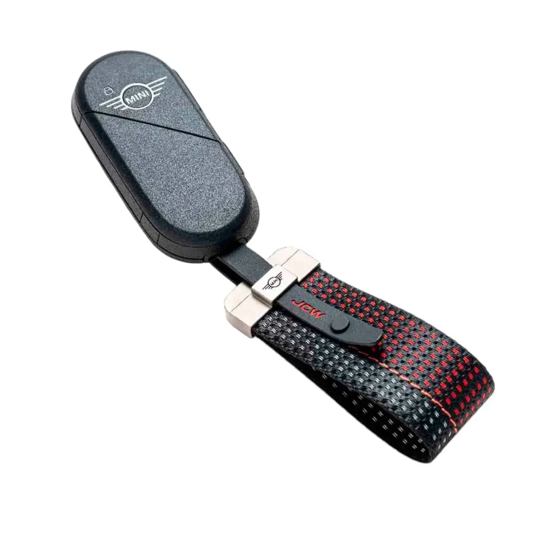 Genuine MINI Gen 4 JCW Lanyard Key Ring – Black & Red  F66 J01 U25 - 82205B30D98