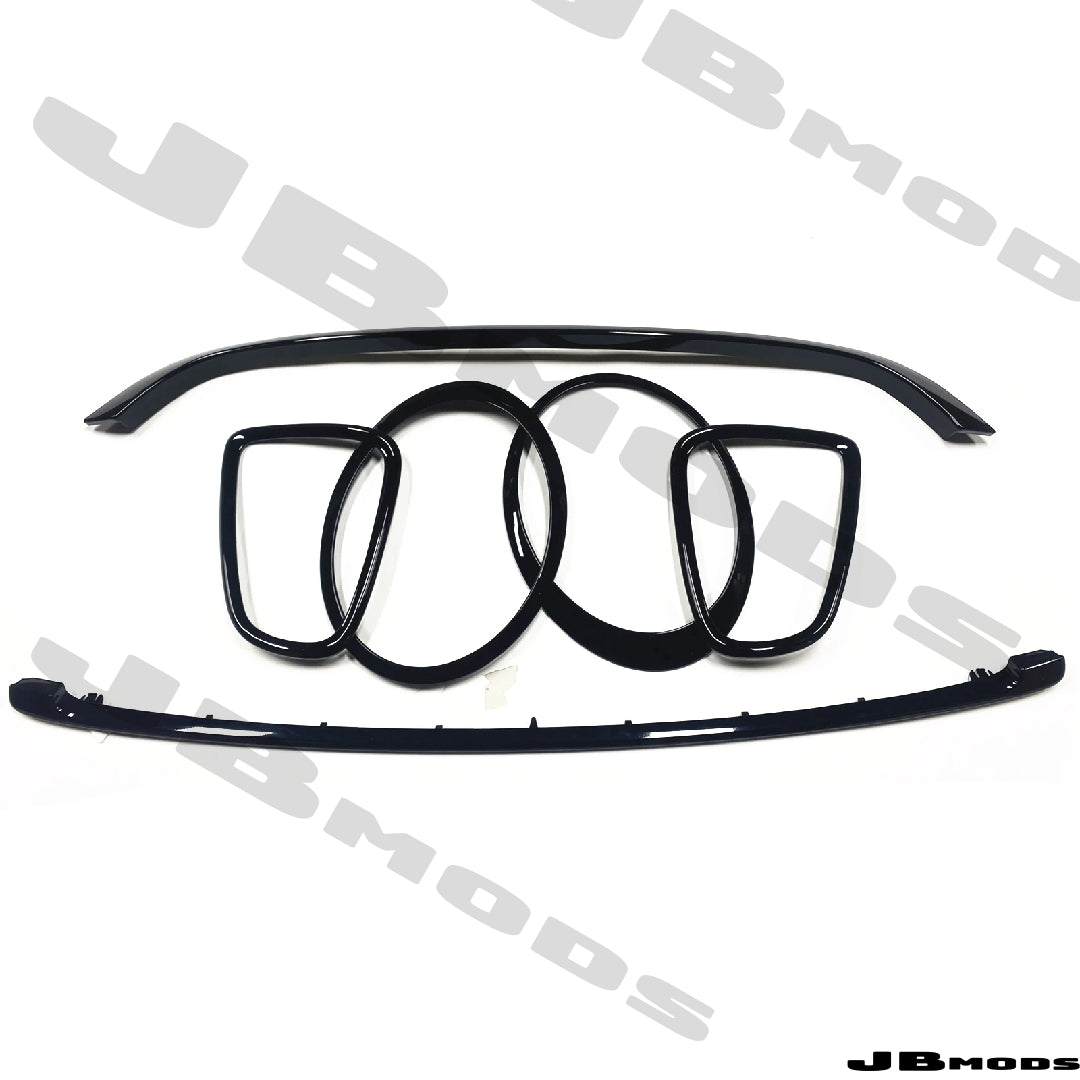 MIni Gen 2 Gloss Black Grill & Headlight & Taillight Trim R55 R56 R57 R58 JCW