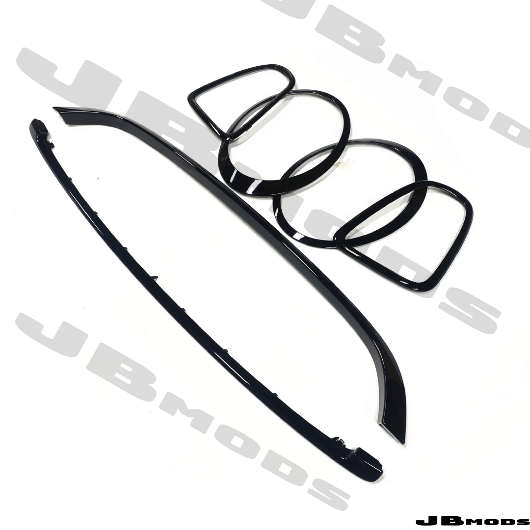 MIni Gen 2 Gloss Black Grill & Headlight & Taillight Trim R55 R56 R57 R58 JCW